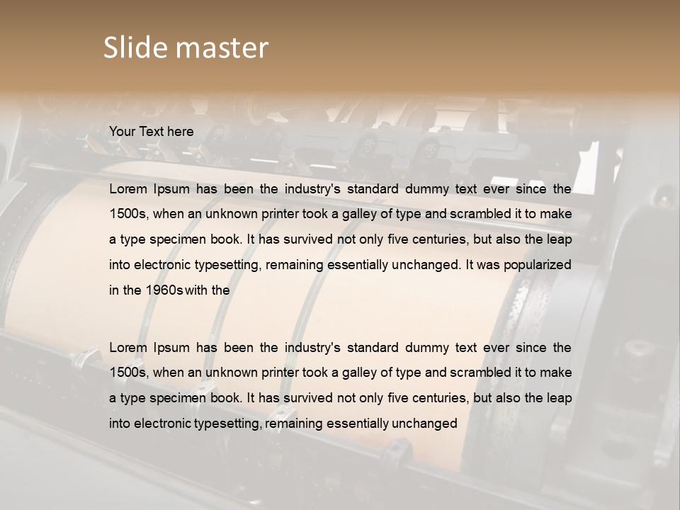 Technology Newspaper Work PowerPoint Template