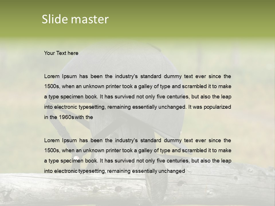 Silk Trainer Chinstrap PowerPoint Template