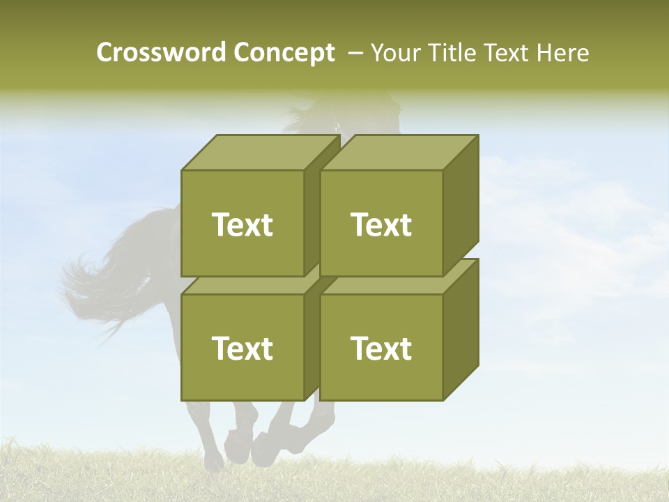 Event Fast Horse Horse PowerPoint Template