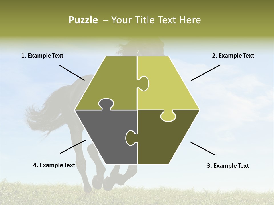 Event Fast Horse Horse PowerPoint Template