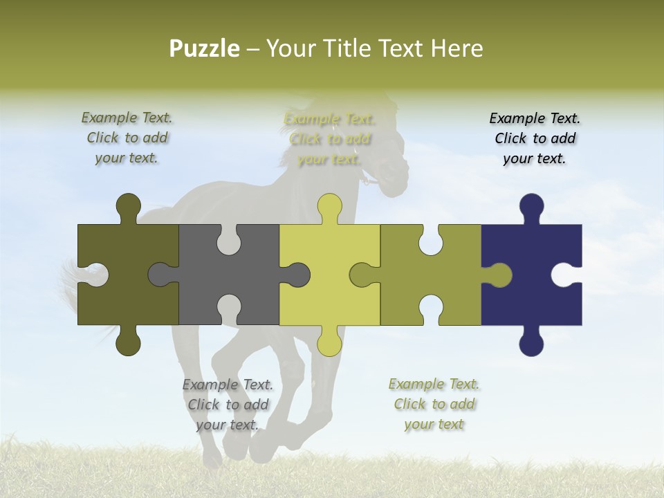 Event Fast Horse Horse PowerPoint Template