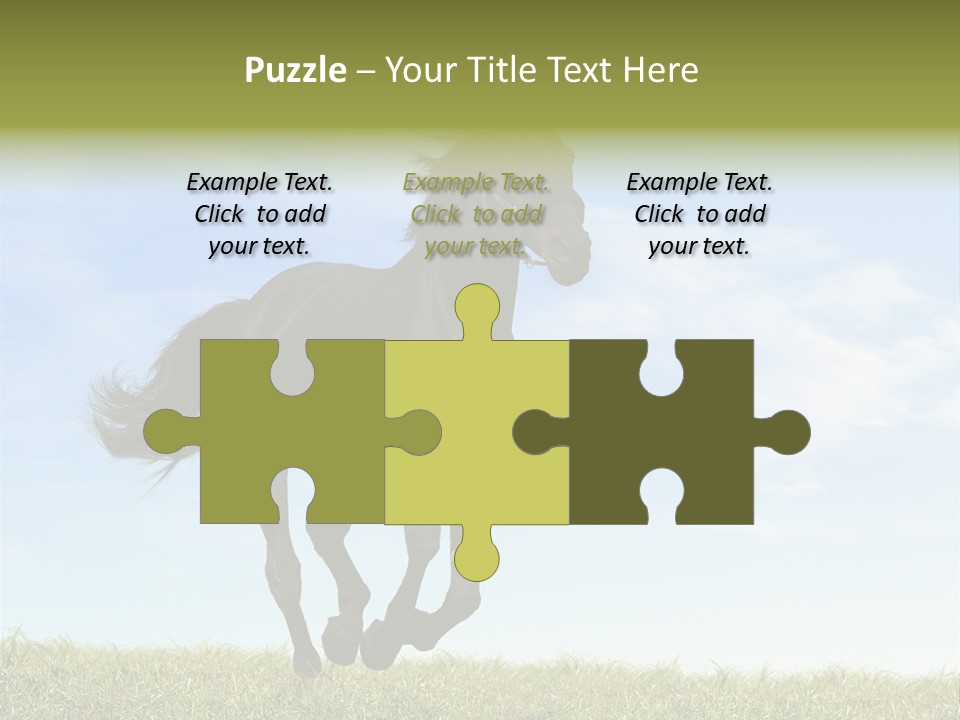 Event Fast Horse Horse PowerPoint Template