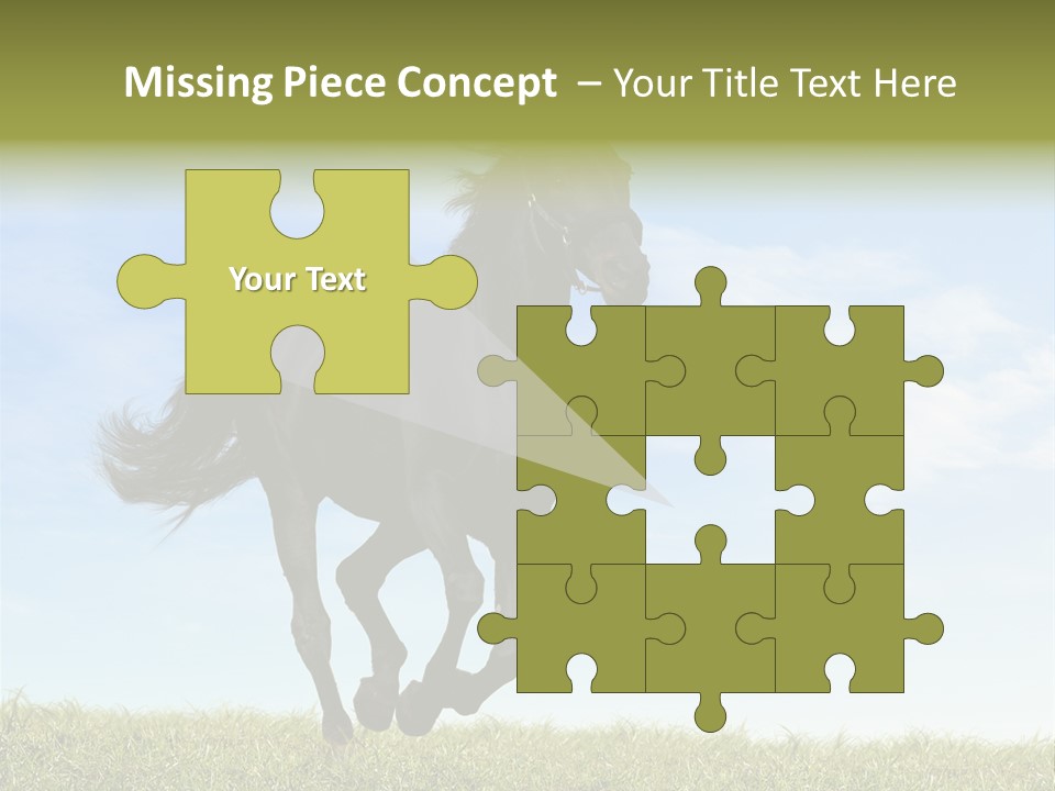 Event Fast Horse Horse PowerPoint Template