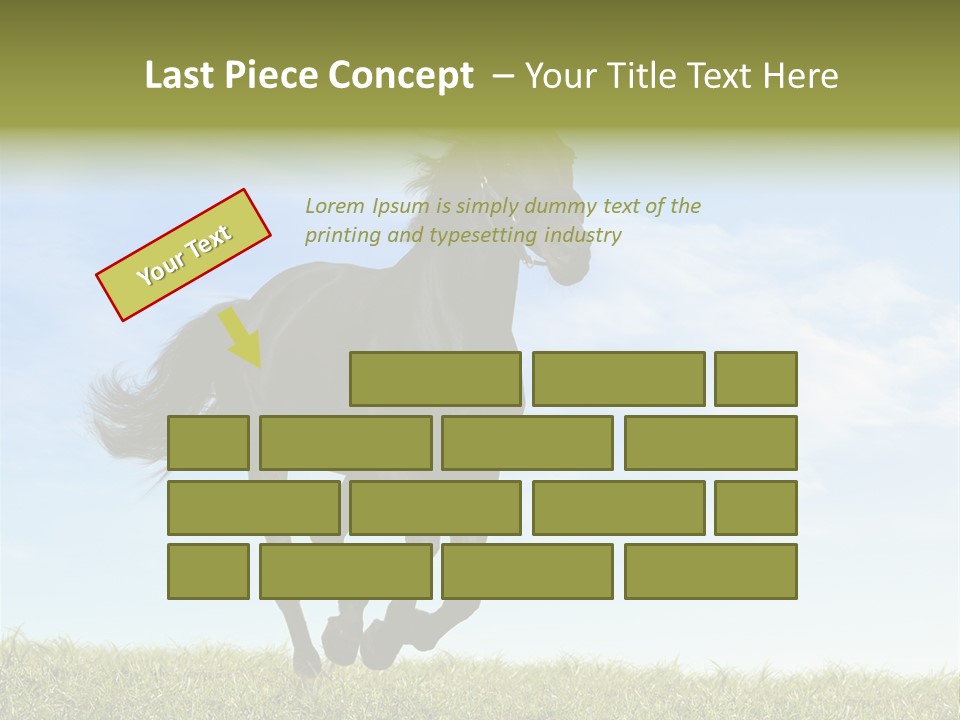 Event Fast Horse Horse PowerPoint Template