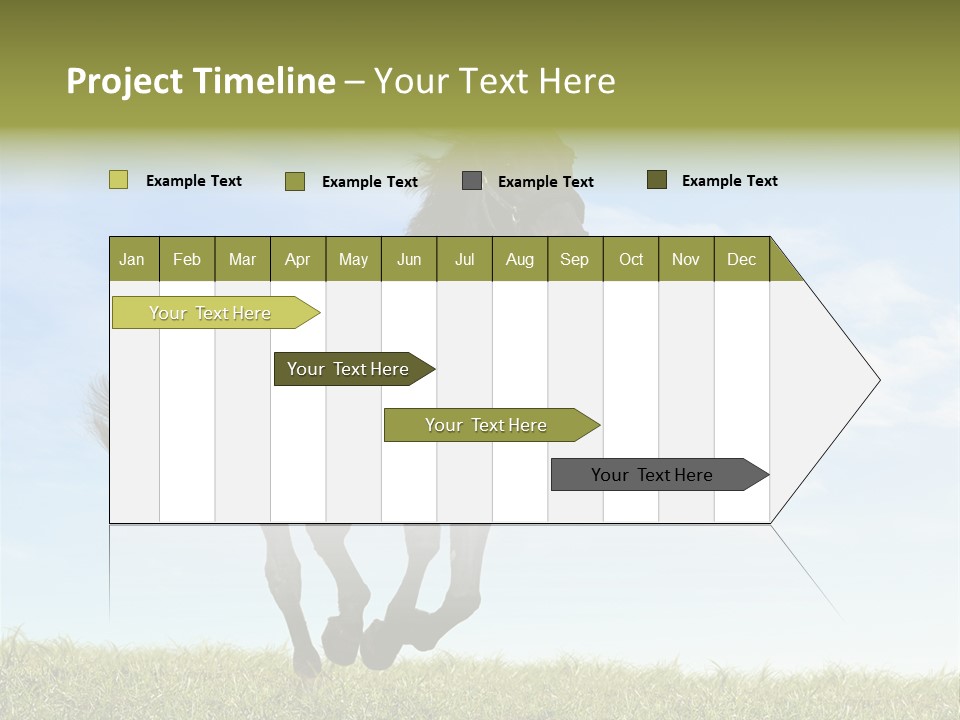 Event Fast Horse Horse PowerPoint Template