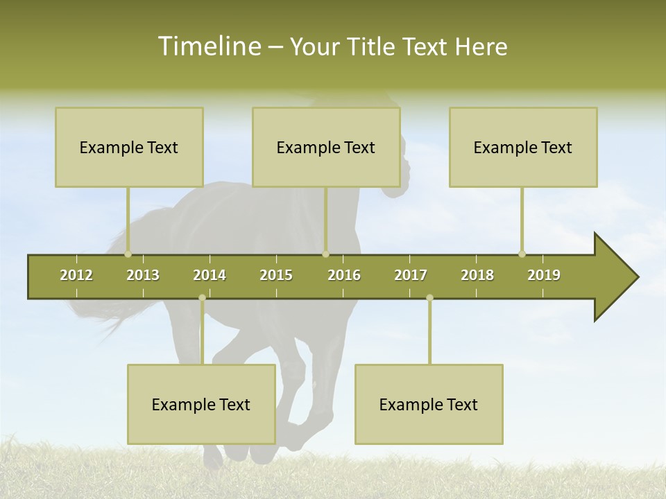 Event Fast Horse Horse PowerPoint Template