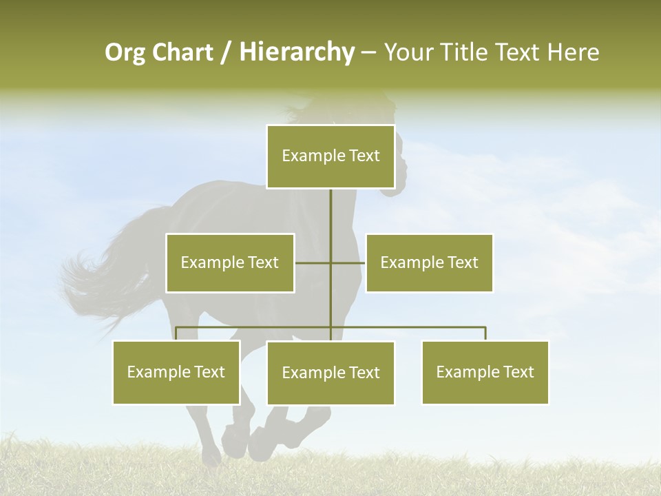 Event Fast Horse Horse PowerPoint Template