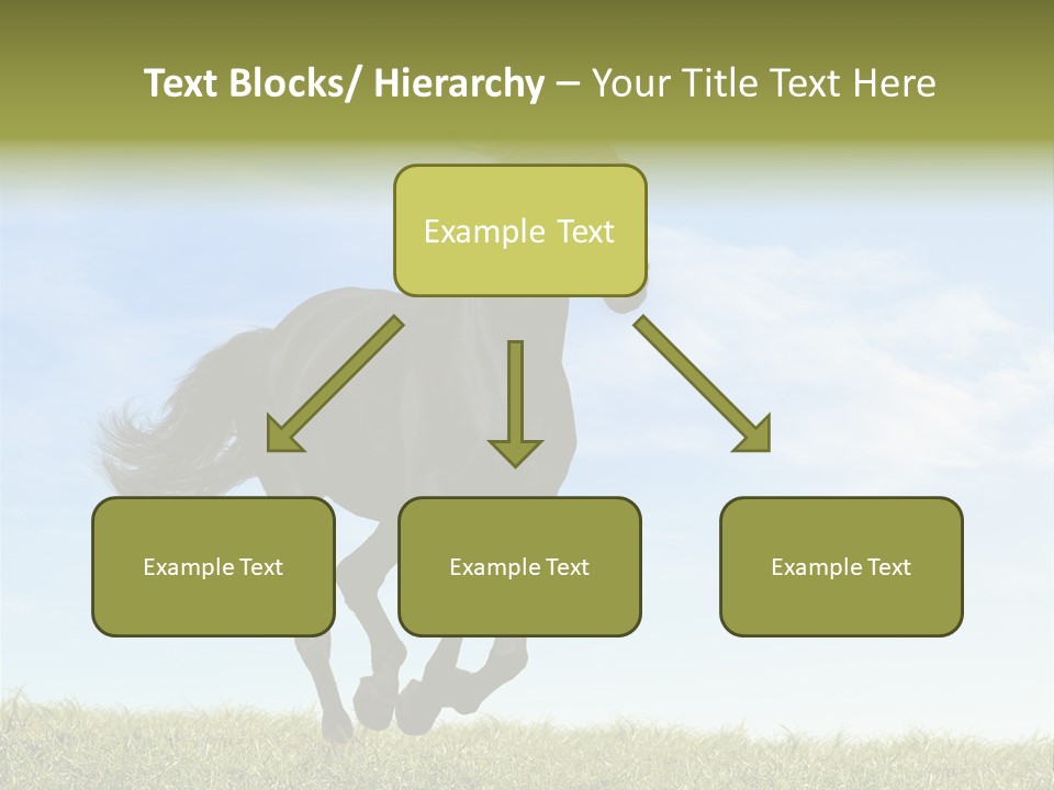 Event Fast Horse Horse PowerPoint Template