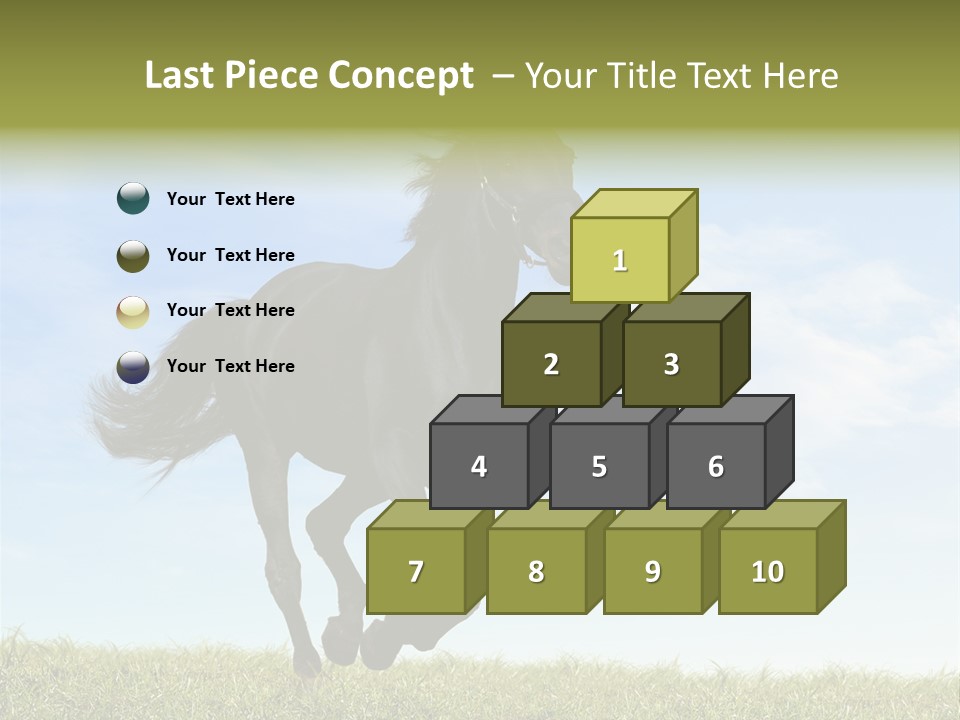 Event Fast Horse Horse PowerPoint Template
