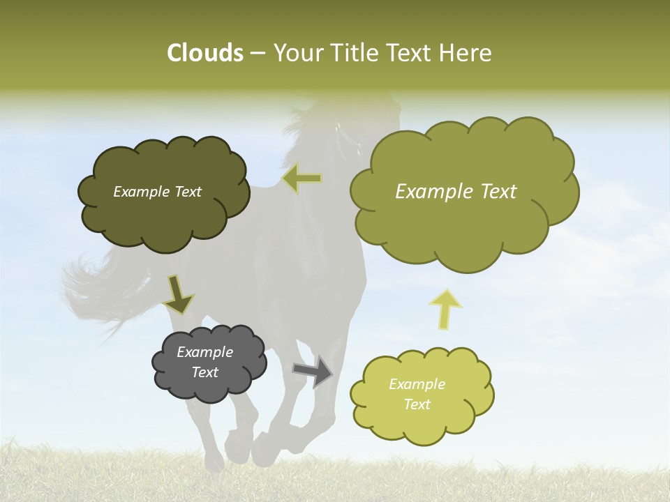 Event Fast Horse Horse PowerPoint Template