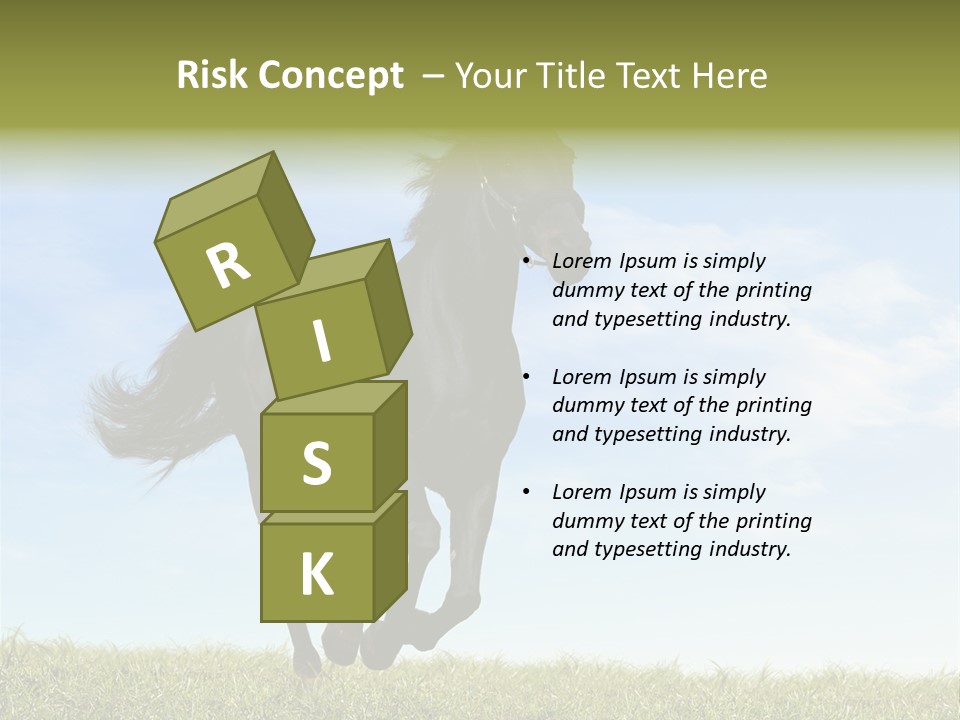 Event Fast Horse Horse PowerPoint Template