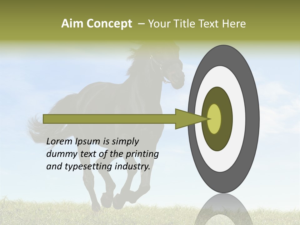 Event Fast Horse Horse PowerPoint Template
