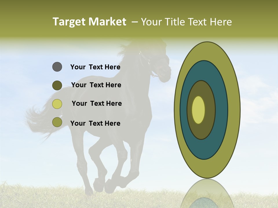 Event Fast Horse Horse PowerPoint Template