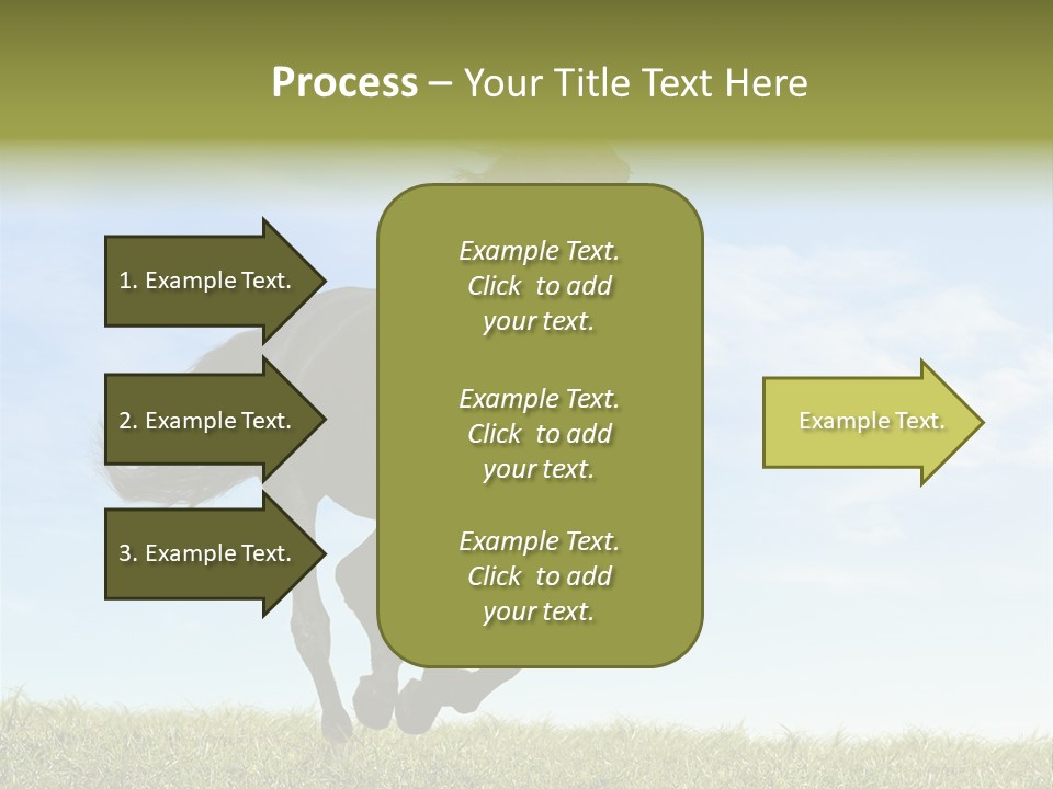 Event Fast Horse Horse PowerPoint Template