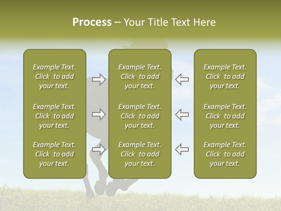 Event Fast Horse Horse PowerPoint Template