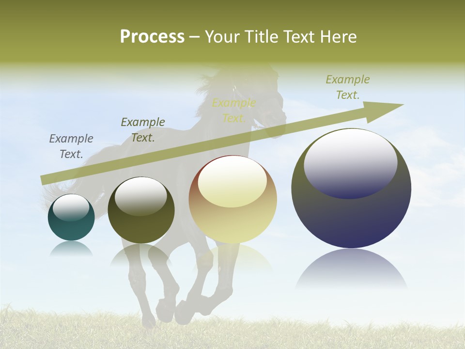 Event Fast Horse Horse PowerPoint Template