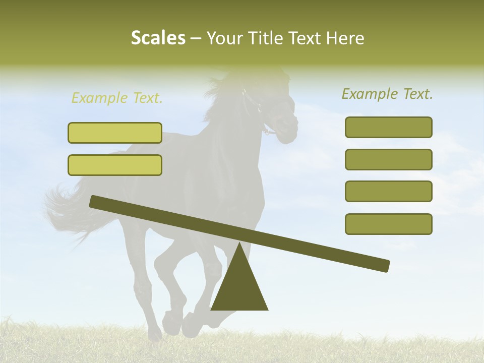 Event Fast Horse Horse PowerPoint Template