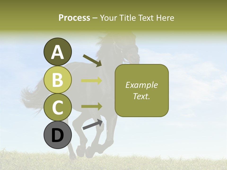 Event Fast Horse Horse PowerPoint Template