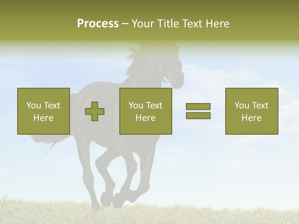 Event Fast Horse Horse PowerPoint Template