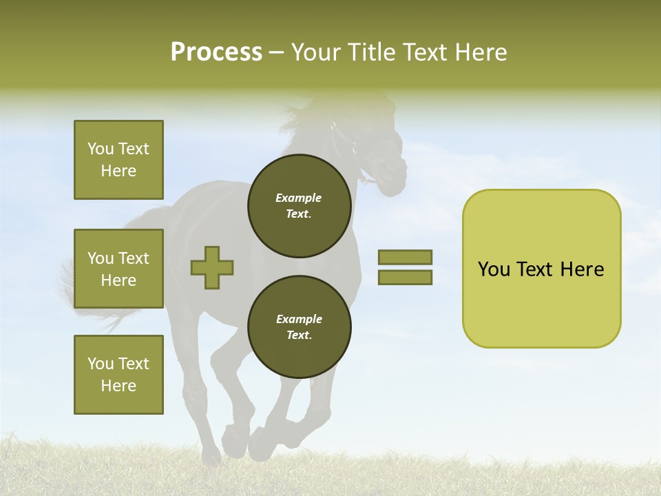 Event Fast Horse Horse PowerPoint Template