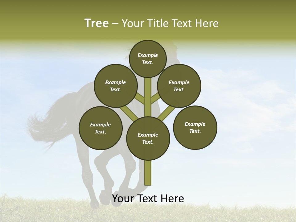 Event Fast Horse Horse PowerPoint Template