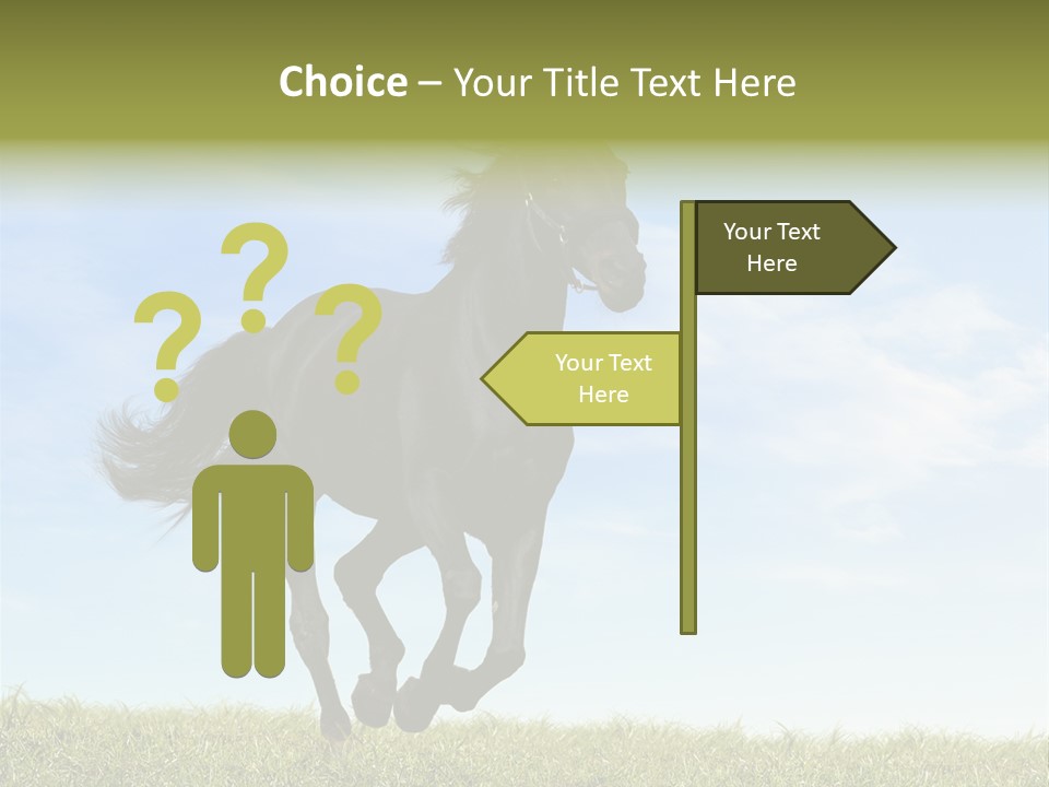 Event Fast Horse Horse PowerPoint Template