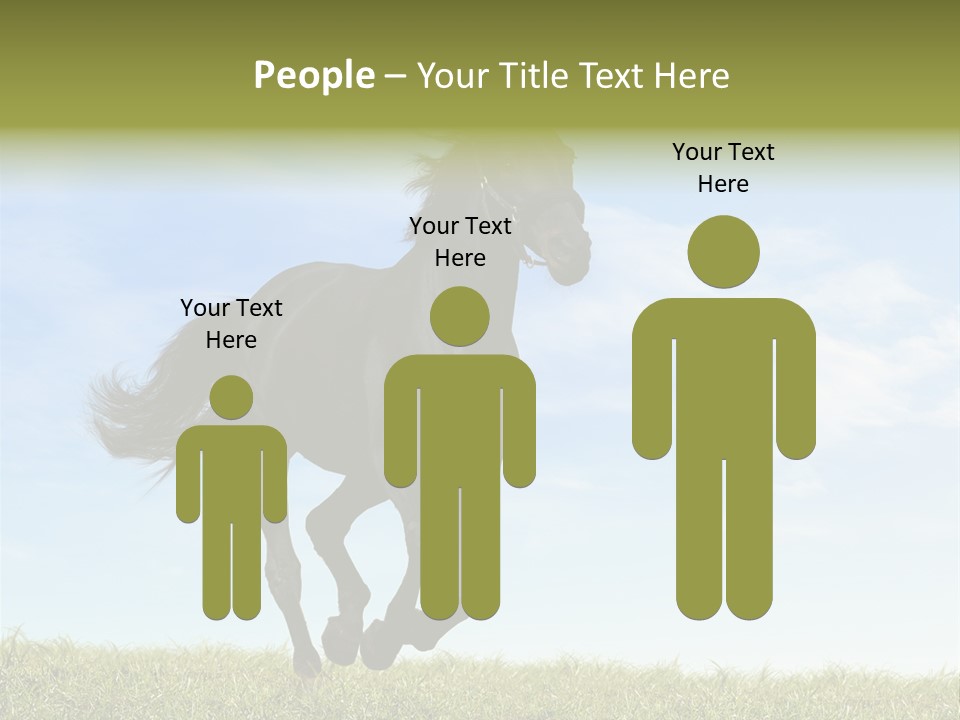 Event Fast Horse Horse PowerPoint Template
