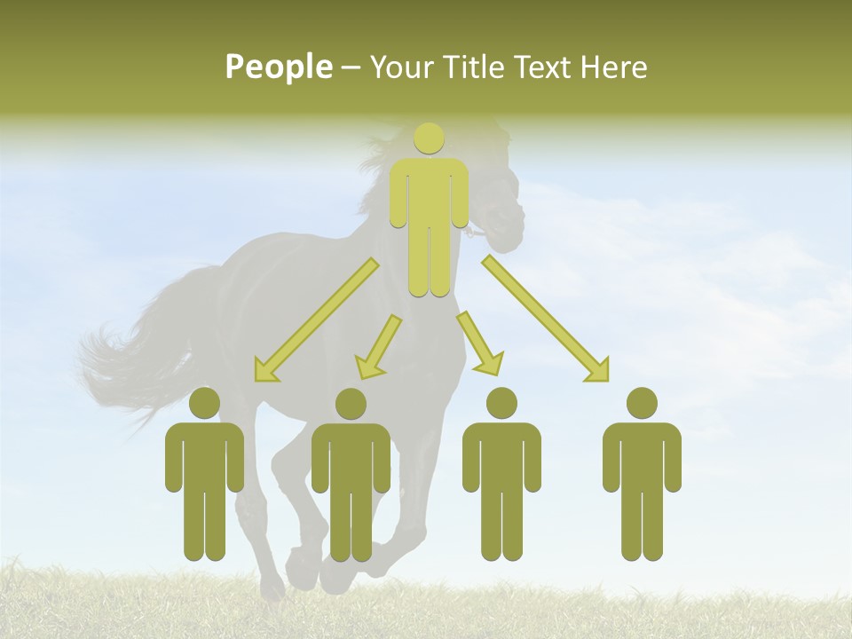 Event Fast Horse Horse PowerPoint Template