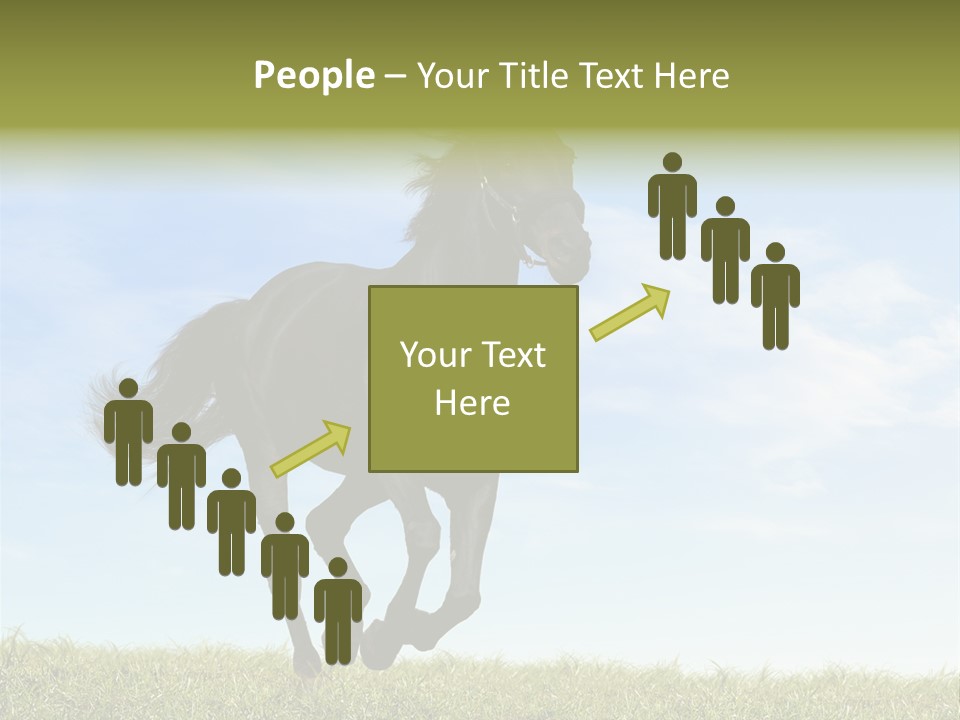 Event Fast Horse Horse PowerPoint Template