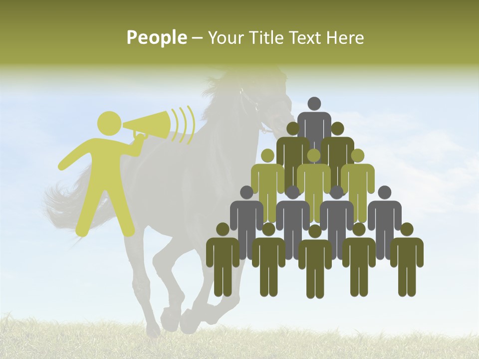Event Fast Horse Horse PowerPoint Template