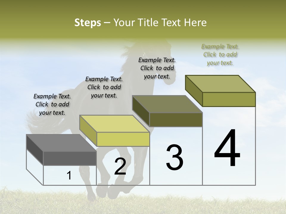 Event Fast Horse Horse PowerPoint Template
