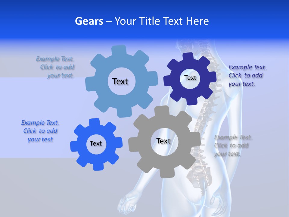 Vertebral Spine White PowerPoint Template