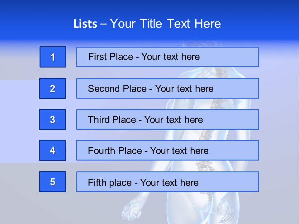 Vertebral Spine White PowerPoint Template