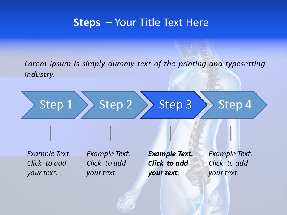 Vertebral Spine White PowerPoint Template