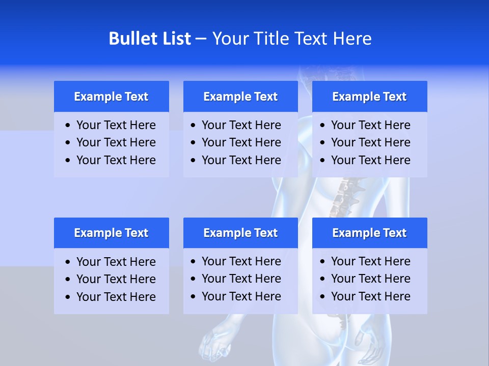Vertebral Spine White PowerPoint Template