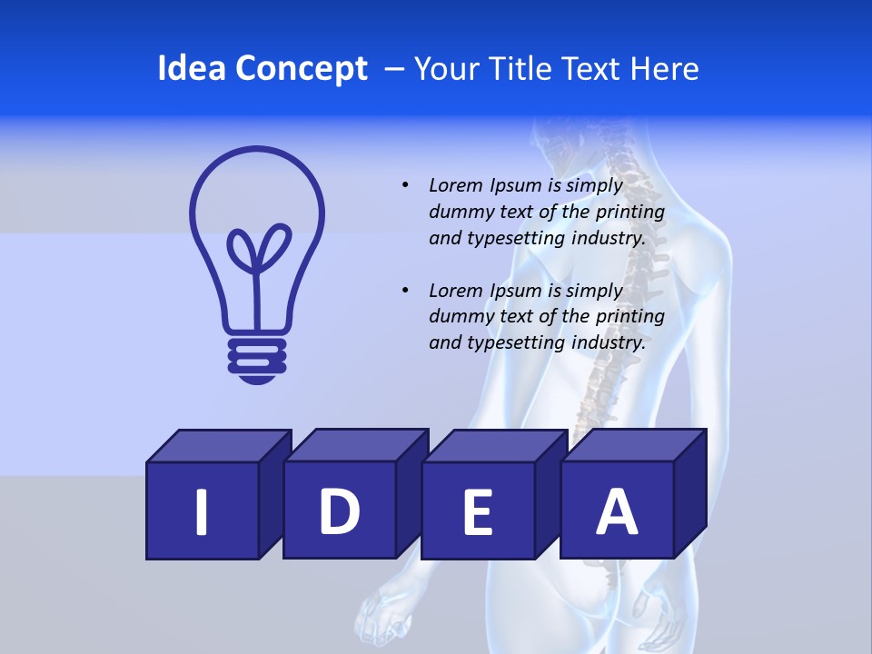 Vertebral Spine White PowerPoint Template