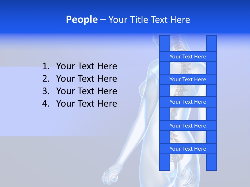 Vertebral Spine White PowerPoint Template