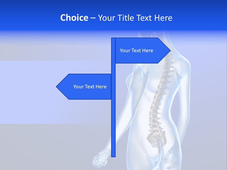 Vertebral Spine White PowerPoint Template