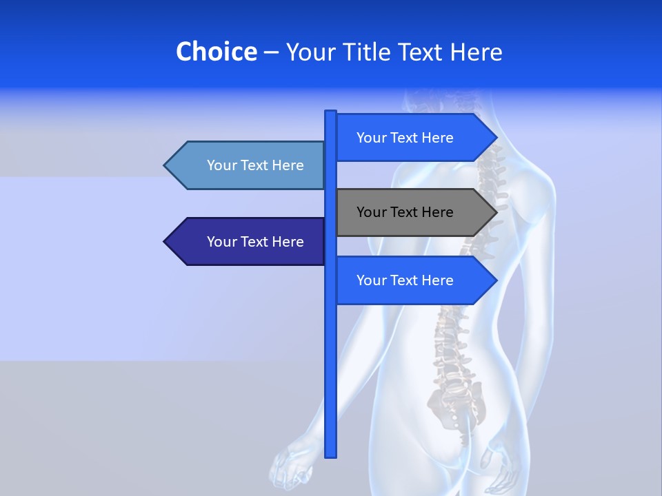 Vertebral Spine White PowerPoint Template