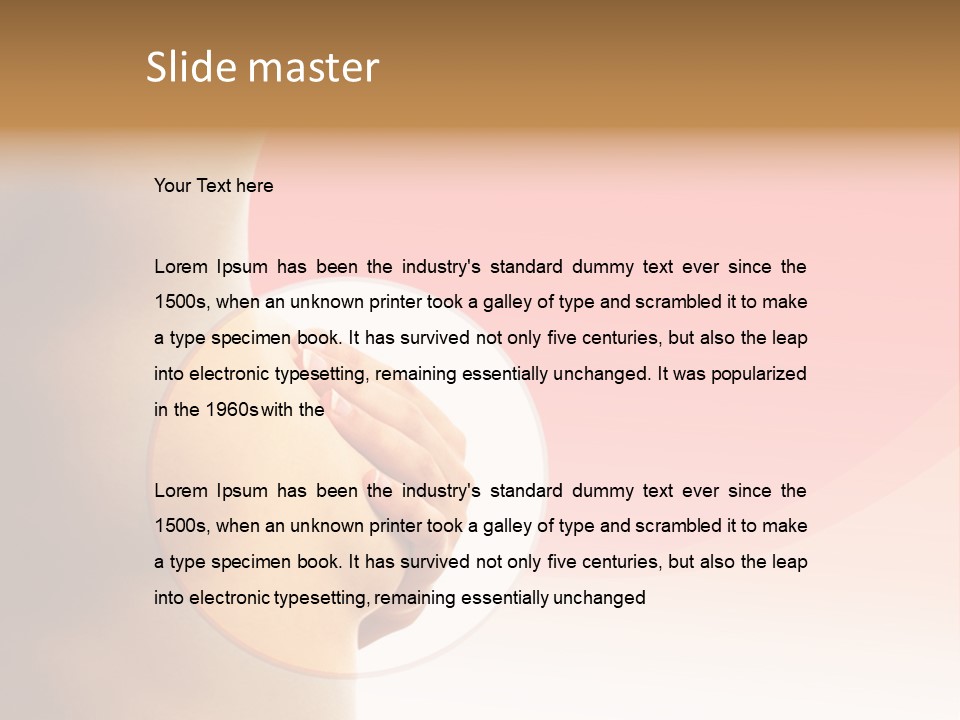 Portrait Cancer Tempting PowerPoint Template