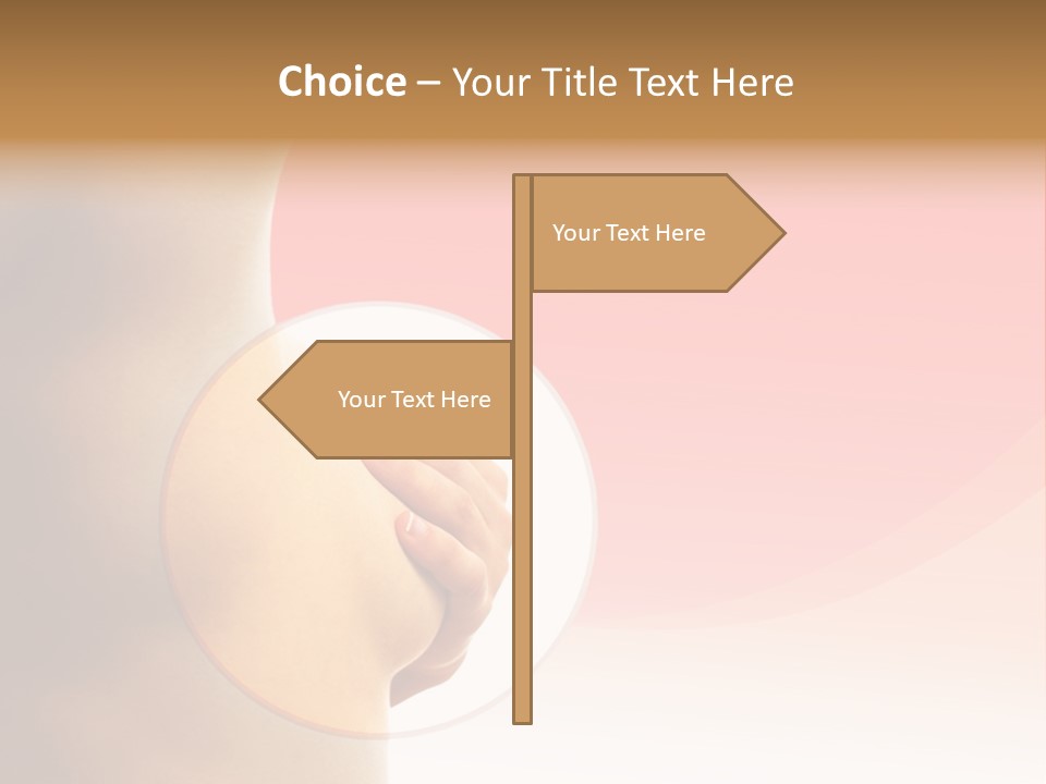 Portrait Cancer Tempting PowerPoint Template