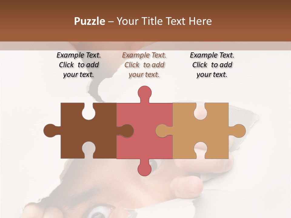 Two Hole Couple PowerPoint Template