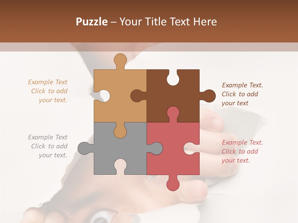 Two Hole Couple PowerPoint Template