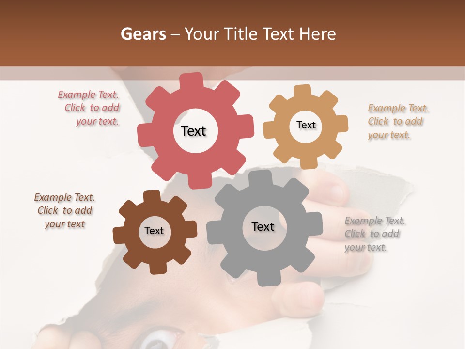 Two Hole Couple PowerPoint Template