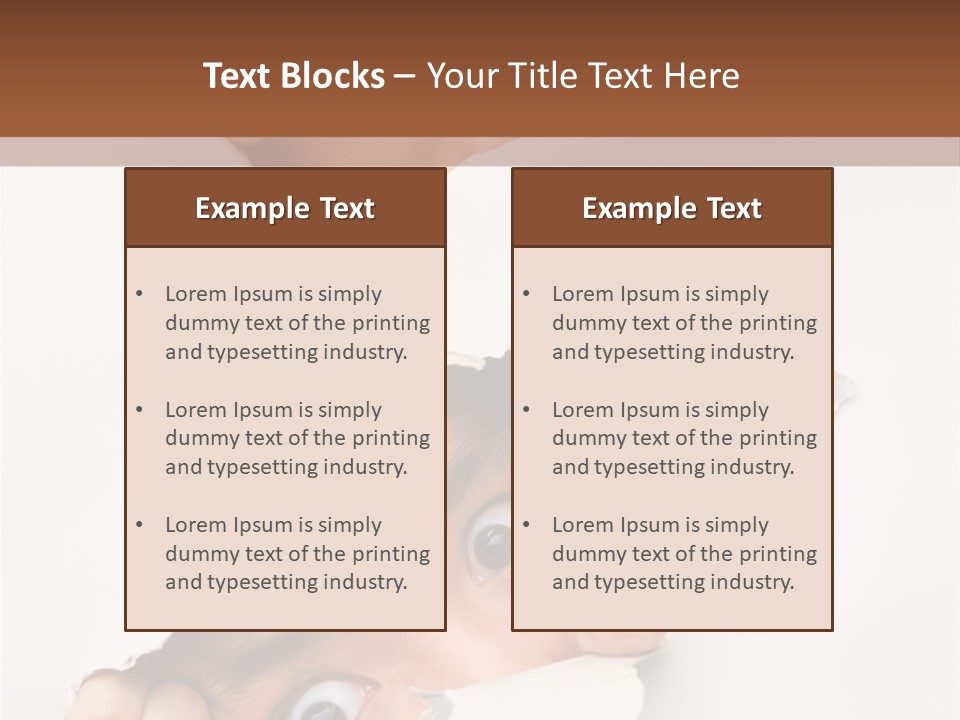 Two Hole Couple PowerPoint Template