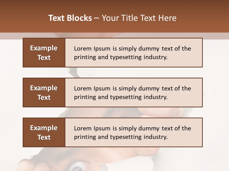 Two Hole Couple PowerPoint Template