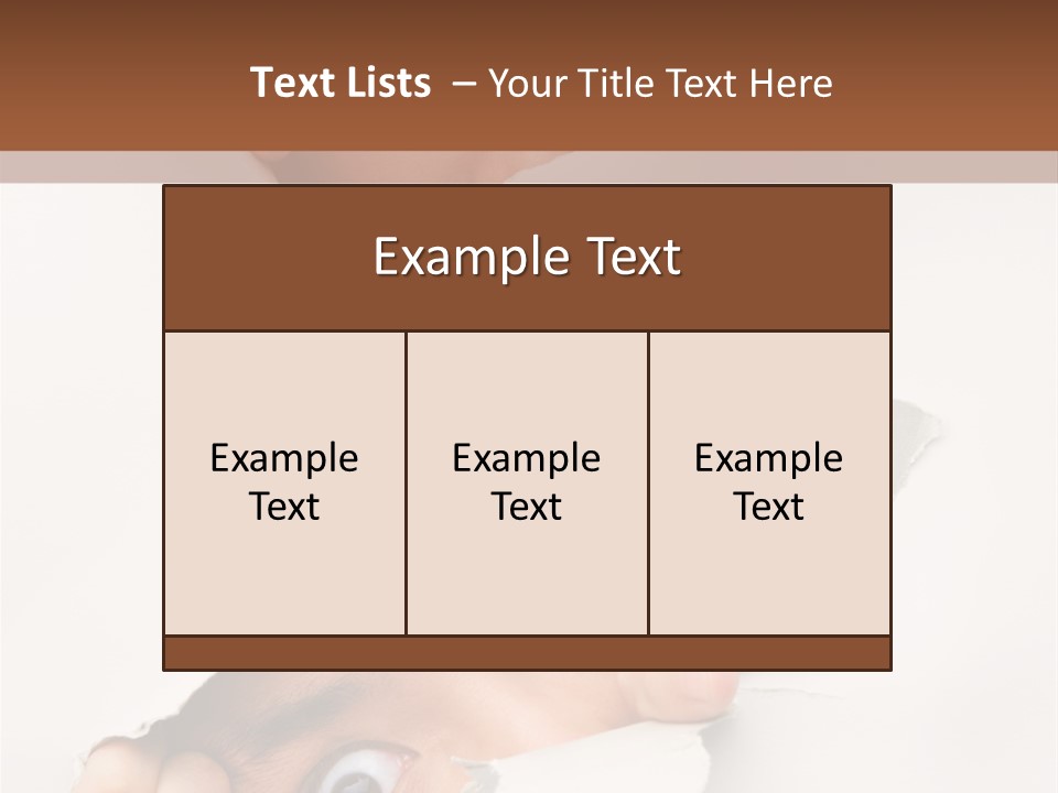 Two Hole Couple PowerPoint Template