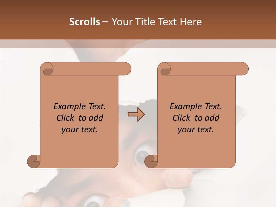 Two Hole Couple PowerPoint Template