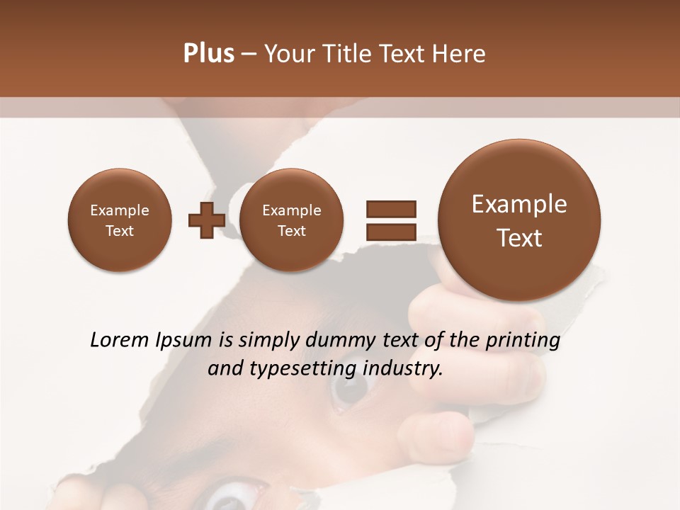 Two Hole Couple PowerPoint Template