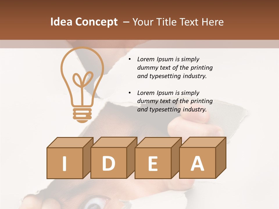 Two Hole Couple PowerPoint Template
